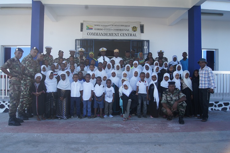 Visite des écoliers / Visite de l’Ecole Arabo-coranique de Mitsoudjé à la Garde Côte